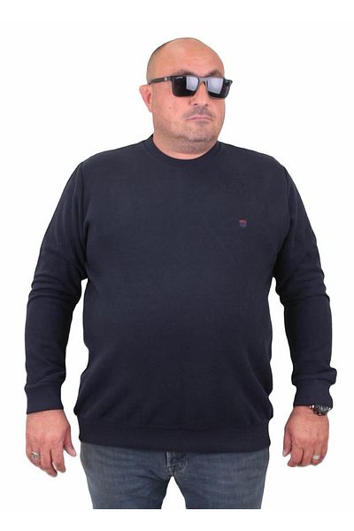 MocGrande Μεγάλο Μέγεθος Thessaloniki Classic Sweat 23200 NAVY BLUE