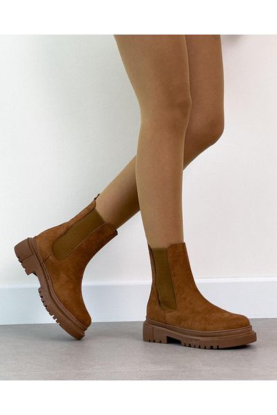 MORİPLİK Hestia Tan Winter Waterproof Elastic Women's Boots