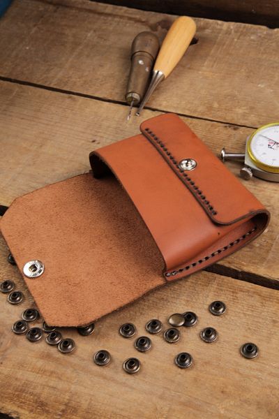 New Coast Leather 1900's Χειροποίητη ανδρική κάρτα από γνήσιο δέρμα