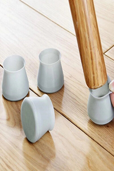 BEYZANA 4 Adet Silikon Masa Ve Sandalye Ayağı Için Kaydırmaz Yıkanabilir mobi...