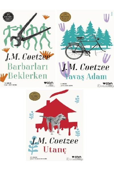 Kronik Kitap Barbarları Beklerken-Yavaş Adam-Utanç-J. M. Coetzee 3 KİTAP SET