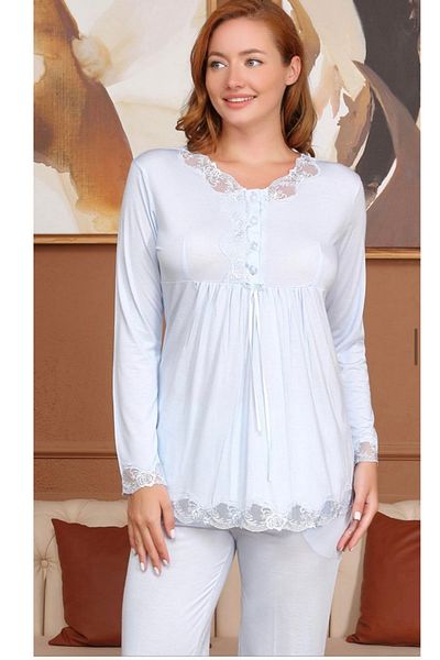 Bone Club BONE LUXURY DANTELĂ SET PIJAMA MÂNECĂ LUNGI