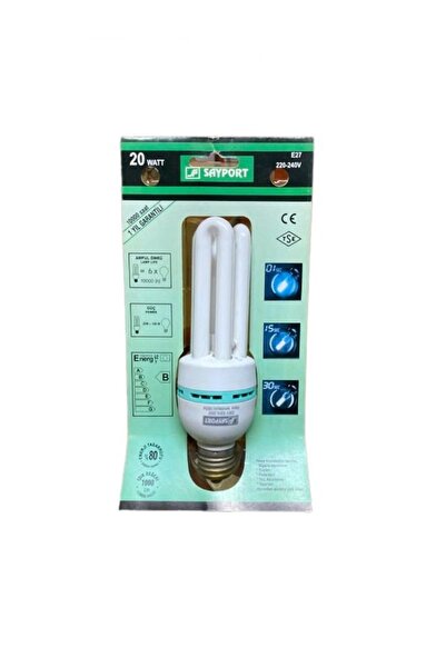 sayport Tasarruflu Hava Temizleyici Ampul 20W Sarı Günışığı