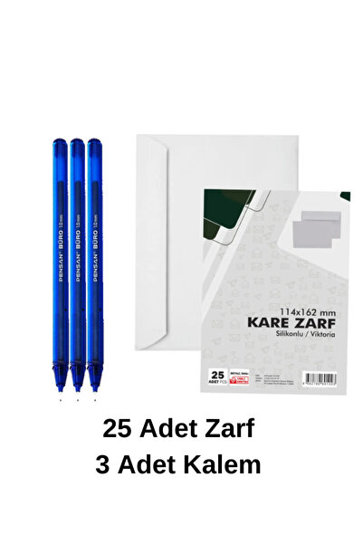 Arthobi Mektup zarfı, Davetiye Zarfı, Para zarfı, Düğün zarfı 25 Adet ve 3 Ad...