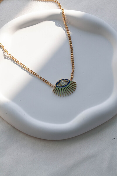 Inure Jewelry Mejestic Eye Steel Necklace - Ideal for a Gift
