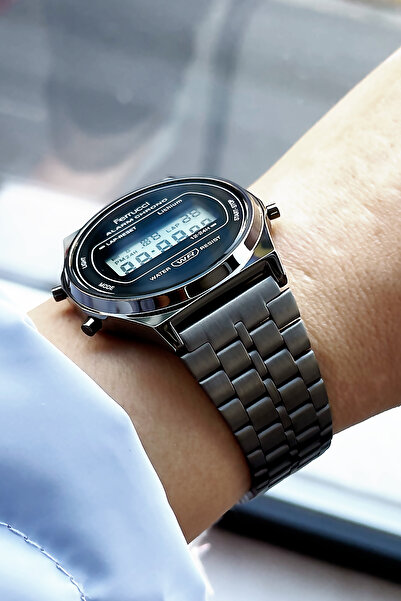 Ferrucci Steel Strap 3 Atm Waterproof Smoked Color Unisex Digital Original Wristwatch FRE2005C3