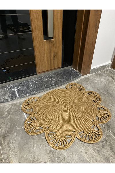 MaVaux Seoul Series Jute, Patterned Doorstep, Doormat, Bathroom Mat, Balcony Mat / Gift, Houseware