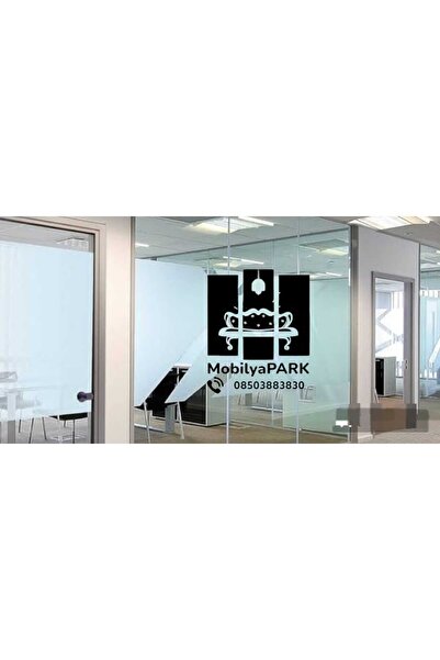 EYBA STİCKER Furniture Shop Glass Decoration Sticker Is Color Printing, the D...