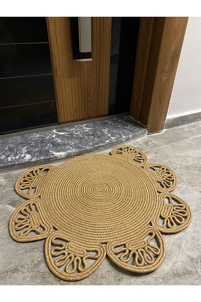 MaVaux Seoul Series Jute, Patterned Doorstep, Doormat, Bathroom Mat, Balcony Mat / Gift, Houseware