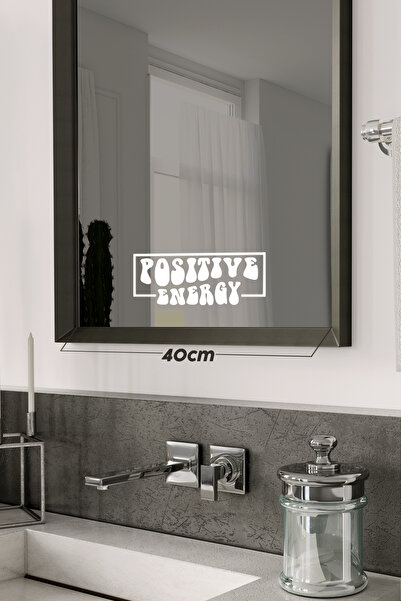 Bricave Energia pozitivă Motivațională Decorativă Oglindă/Sticlă Autocolant 18x8cm