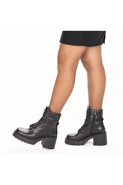 TwoEgoist Cizme cu toc înalt din piele naturală pentru femei
