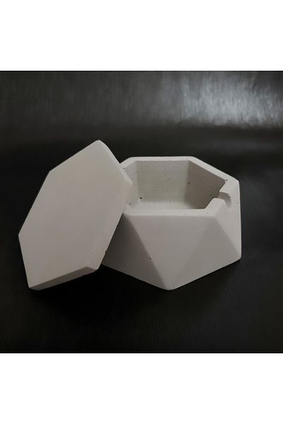 biondanbibundan Hexagonal Concrete Ash Tray Gray