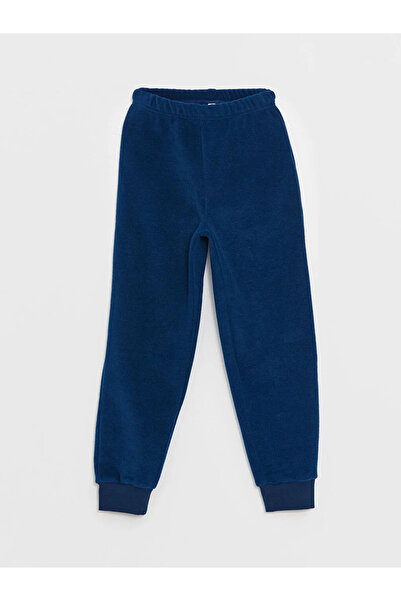 LC Waikiki LCW Kids Bisiklet Yaka Nakışlı Uzun Kollu Erkek Çocuk Pijama Takımı