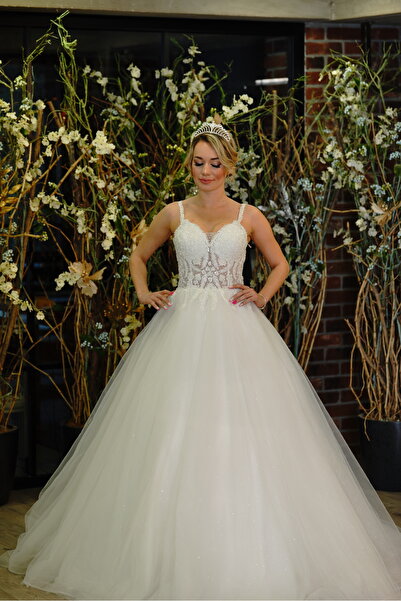 Elite Plus Moda Evi Sade Simli Gelinlik