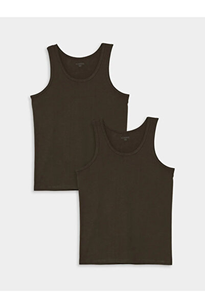 LC Waikiki LCW DREAM U-Neck Combed Cotton Men's Undershirt, 2-pack