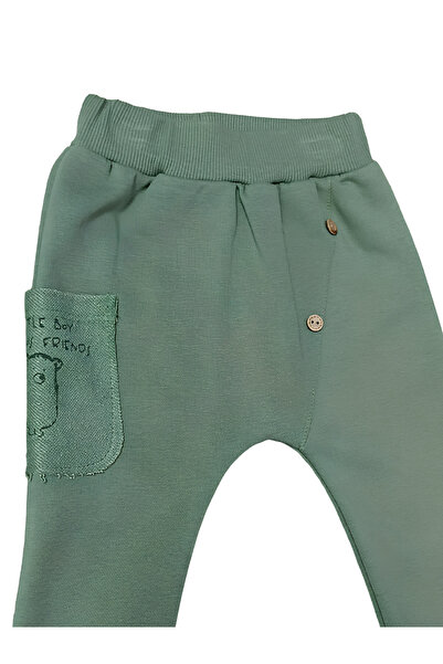 Miniworld World's Cutest Baby Boy 2-Piece Set-Write Printed Sweat, Pocket and Button Detailed Trousers