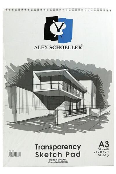 Alex Schoeller Eskiz Blok Spiralli A3 50 55 gr 30 Yaprak