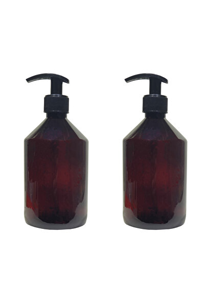 Paradise 23 adet Amber Cam Görünümlü Plastik Boş Sıvı Sabun - Bulaşık Deterja...