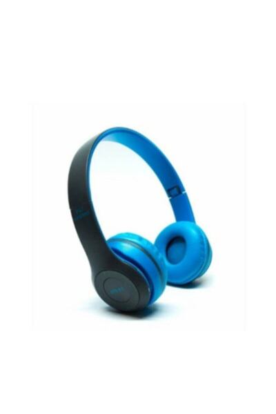 Platon Unisex Mavi Extra Bass Wireless 5.0 Radyolu Bluetooth Kulaklık P47