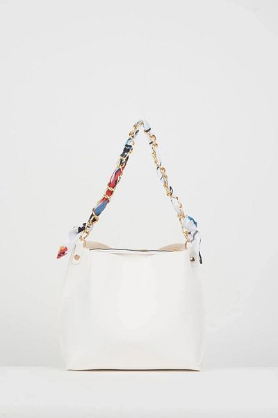 girsacks 3 Compartment Bag with Scarf and Chain Accessories