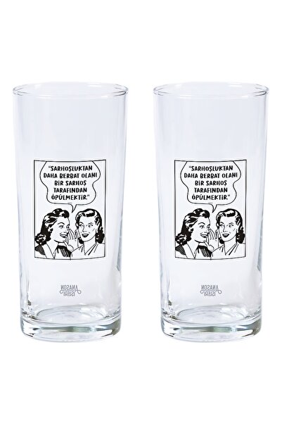 Anason İşleri Retro ‘öpüjem’ Rakı Kadehi 2'li Set