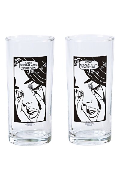 Anason İşleri Retro ‘keşke’ Rakı Kadehi 2'li Set