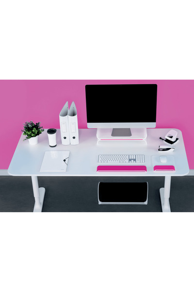 Leitz Ergo Wow Ayarlanabilir Pembe / Beyaz Monitör Standı / Yükseltici