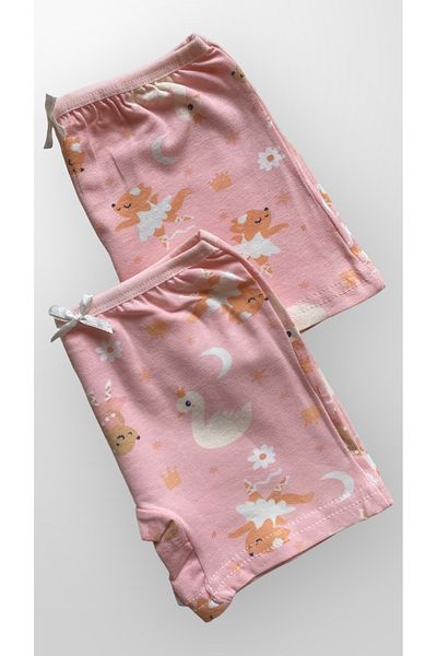 Fil Kids Girl's Cotton Swan Patterned 2-pack Boxer