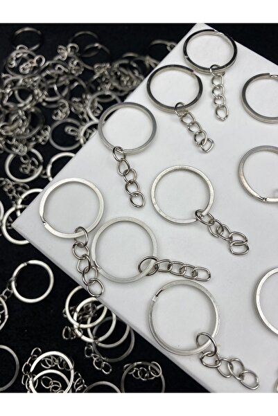 Hedef Bijuteri 25 قطعة من سلسلة المفاتيح المعدنية المصنوعة من النيكل/الفضة مع...