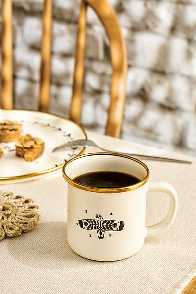 Emsan Artisan Bird Enamel Mug 350 ml