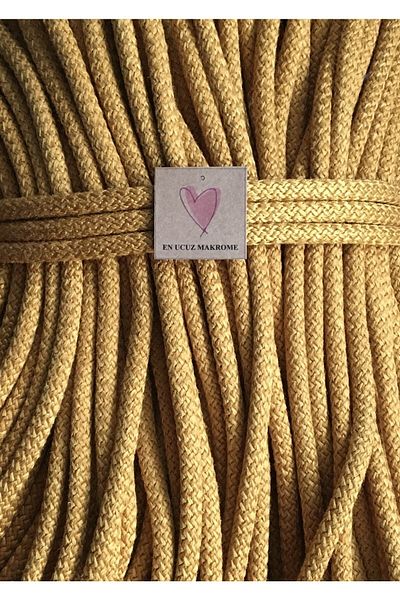 EN UCUZ MAKROME Macrame Rope (10 Meters) Polyester Woven Kayan Tress Rope