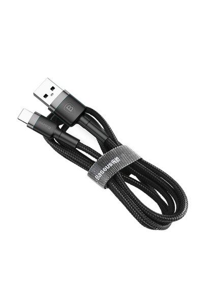 Baseus Cafule Series Type-c 3a Charging and Data Transfer Cable 1 Mt Gray Black