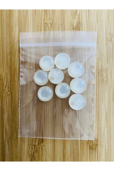 Öztürk Pearlescent Half Pearl Button 1.3cm Pack of 10