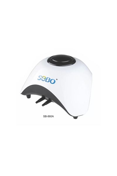 Sobo 10W Triangle Aquarium Air Motor - Silent, Adjustable Dual Output SB-860A