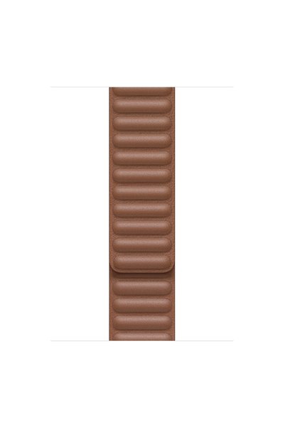 Microsonic Apple Watch Series 9 41mm Kordon Leather Link Band Kahverengi