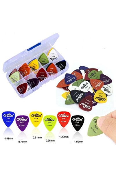 Joytoy Vibratoy 25 Adet Gitar Penası Elektro Guitar Pick Akustik Gitar Penası 6 Kalınlıkta Gitar Penası
