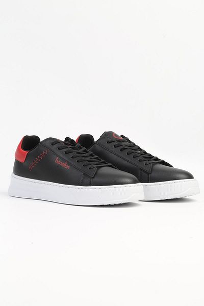 Benetton ® |   BN-31203 - 3379 Black White - Pantofi pentru bărbați