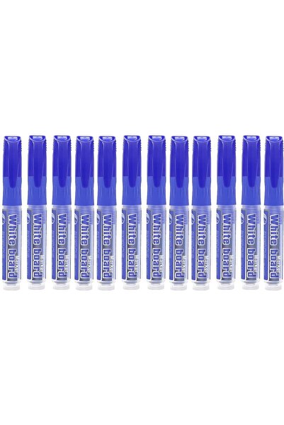Modellino 12 Adet Kartuşlu Byb Beyaz Tahta Kalemi - Mavi