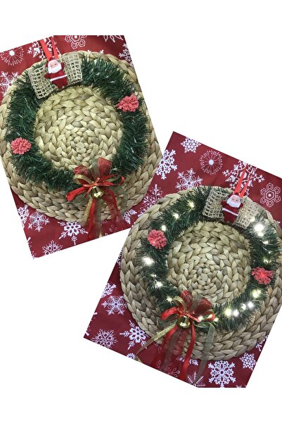 Deniz Party Store YILBAŞI PERİ LEDLİ ÇAM DALI KAPI SÜSÜ 1 ADET