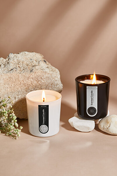 SELKA HOME Bliss 2'li Cam Tasarım Kokulu Candle Mum