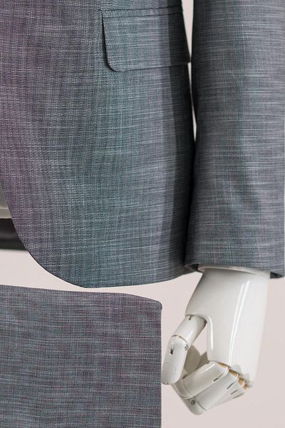 AKÇAYLAR Swallow Collar Double Slit Single Button Vest Slimfit Men's Suit
