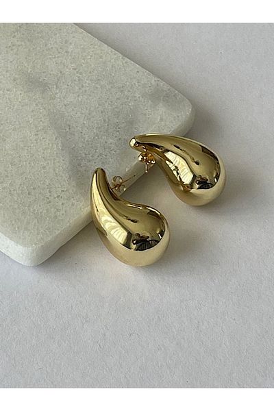 Moira İstanbul Large Steel Drop Earrings