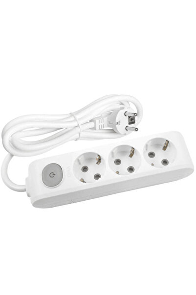 VİKO Viko Multi Let (3'Lü) Üçlü Priz Topraklı Anahtarlı Kablolu 5 (Beş) Metre...