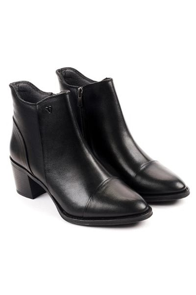 Forelli ZERO 21856 Forelli Γνήσιο Δερμάτινο Παπούτσια με φερμουάρ που κλείνουν με τακούνι