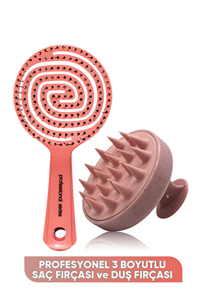 OceanCare Perie pentru îngrijirea părului, perie de duș și pieptene flexibil,...