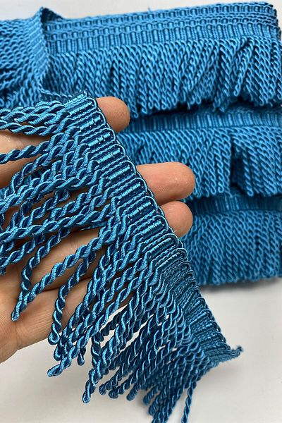 Hobigram Decorative Ribbon Turquoise Bouillon Fringe Tassel – Decorative Ribbon, Stylish Design, Women's Accessory – Decor