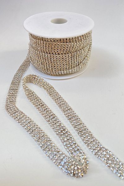 Hobigram Διακοσμητική κορδέλα 4 σειρών Beyoğlu Stone Strip Stone – Διακοσμητική κορδέλα, κομψό σχέδιο, γυναικείο αξεσουάρ –