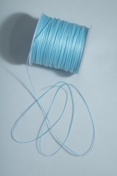 Eskişehir hobi sanat Μαργαριτάρι Μπλε Χρώμα 1,0 mm 100 μέτρα κερωμένο σχοινί Στράτηγος Δερμάτινο κολιέ με κλωστή ραπτικής Κοσμήματα Σχέδιο κλωστή βραχιόλι Κλωστή