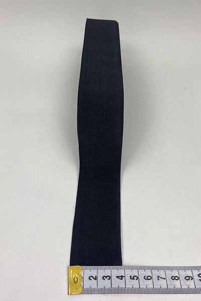 Hobigram Decorative Stripe Black Flat Rubber 4 cm 10 Mt – Decorative Stripe, Stylish Design, Women's Accessory – Dek