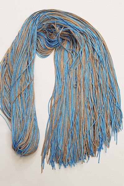 Hobigram Decorative Ribbon Blue-Mink Single Tie Fringed Tassel 60 cm (1 Pc) – Decorative Ribbon, Stylish Design –